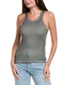 Helmut Lang Garment-dyed Racer Tank In Gray
