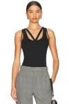 Helmut Lang Strap Racer Tank In Black