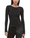 Helmut Lang Bmx Raglan Top In Black