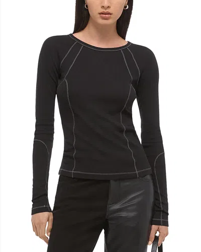 Helmut Lang Raglan Top In Black