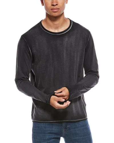 Helmut Lang Crew Neck Long Sleeve Top In Black