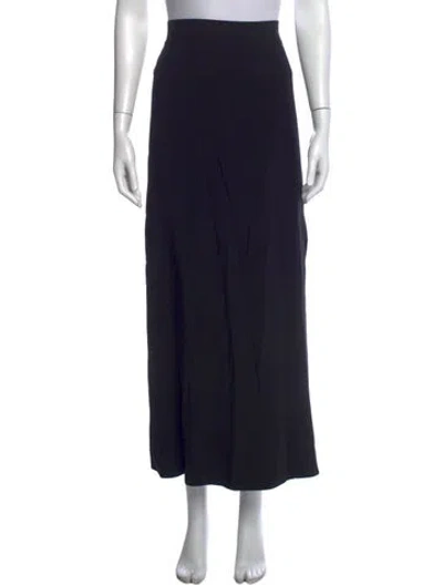 Pre-owned Helmut Lang Raw-edge Trim Long Skirt In Black