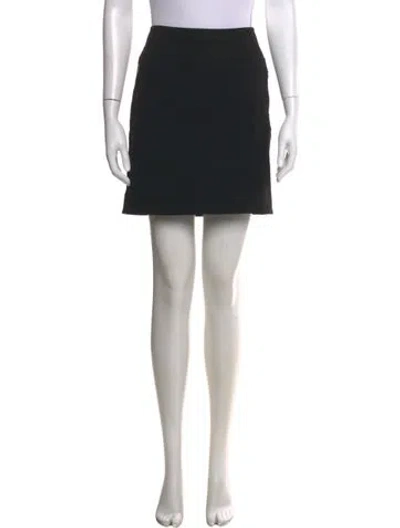 Pre-owned Helmut Lang Raw-edge Trim Mini Skirt In Black