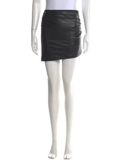 Pre-owned Helmut Lang Raw-edge Trim Mini Skirt In Black