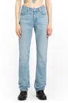 Helmut Lang Low Rise Straight Leg Jeans In Blue