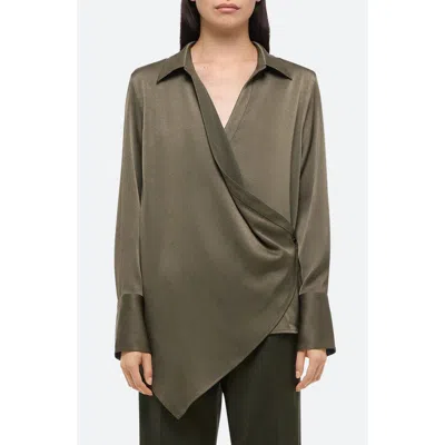 HELMUT LANG HELMUT LANG RELAX FAUX WRAP SHIRT