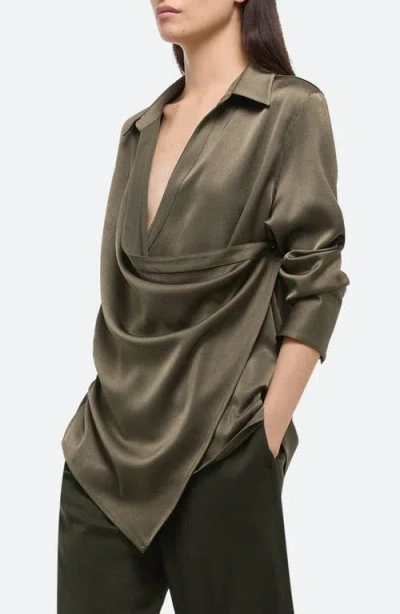 HELMUT LANG HELMUT LANG RELAX FAUX WRAP SHIRT