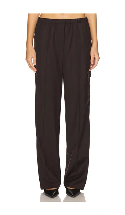 Helmut Lang Relaxed Cargo Trouser In Brown