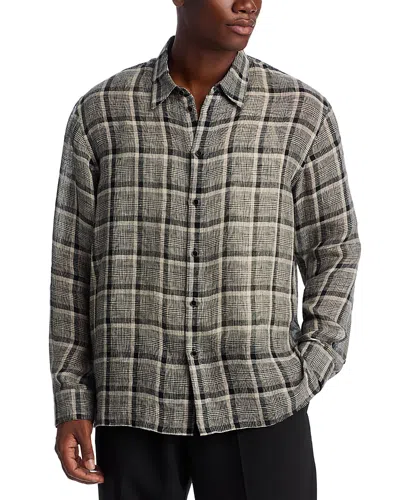 Helmut Lang Relaxed Check Shirt In Neutral