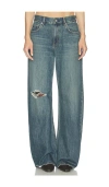 Helmut Lang Relaxed Destroyed Bootcut Jeans In Blue