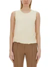 Helmut Lang Jersey Tank Top In Neutrals