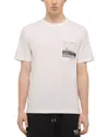 Helmut Lang Skyline Postcard Tee In White