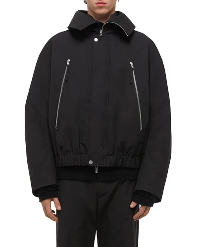 HELMUT LANG RELAXED FIT HOODED BOMBER JACKET