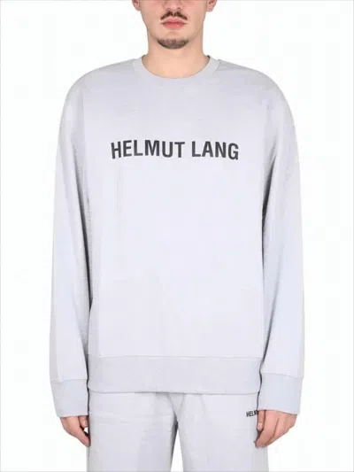 Helmut Lang Relaxed-fit Long-sleeve T-shirt With Graphic Print In White
