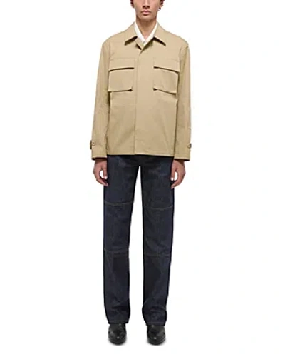 Helmut Lang Men's Cotton Relaxed-fit Utility Jacket In Khaki