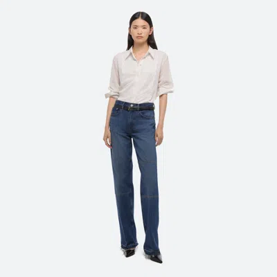 Helmut Lang Relaxed Lace Shirt In White