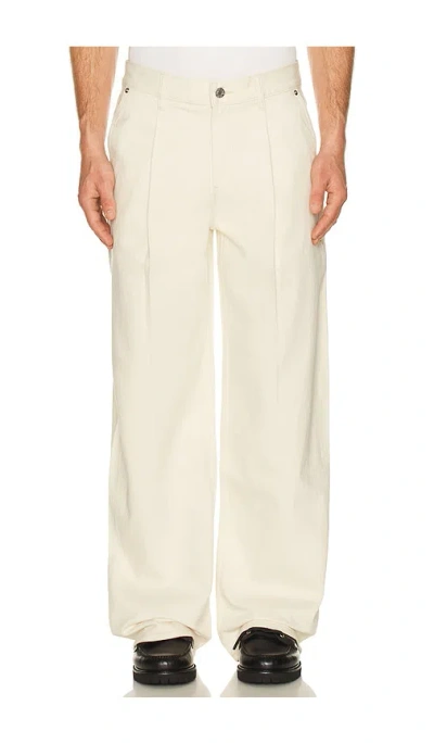 Helmut Lang Relaxed Pleated Jean In Neutral
