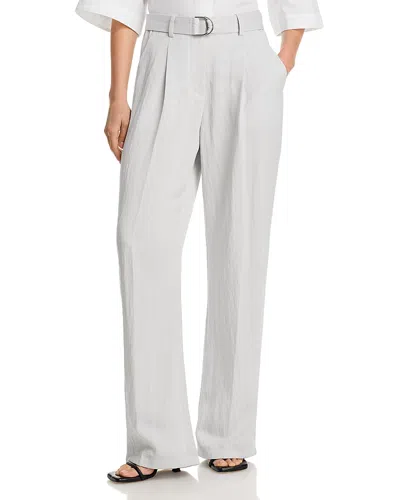 Helmut Lang Relaxed Pleated Pants In White