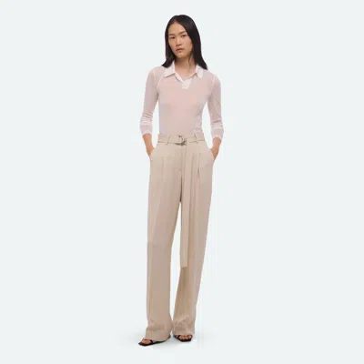 Helmut Lang Relaxed Pleated Trouser In White