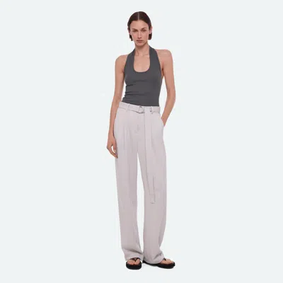 Helmut Lang Relaxed Pleated Trouser In White