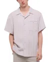 Helmut Lang Solid Camp Shirt In Purple