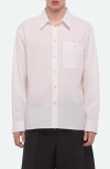 Helmut Lang Relaxed Solid Cotton Button-up Shirt In Multi
