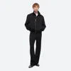 Helmut Lang Zip-up Wool Bomber Jacket In Black
