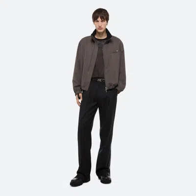 Helmut Lang Relaxed Wool Bomber In Light Brown Melange