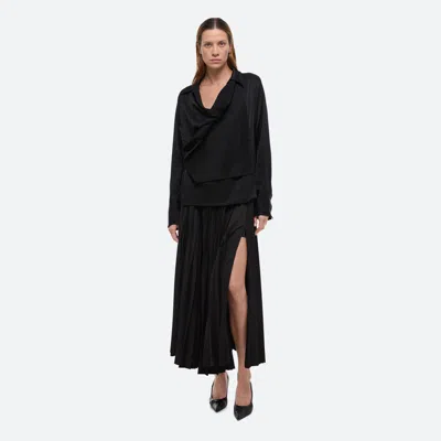 Helmut Lang Relaxed Wrap Shirt In Black