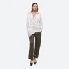 Helmut Lang Relaxed Wrap Shirt In Ivory