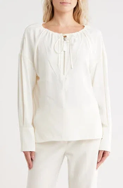 Helmut Lang Reversible Long Sleeve Drawstring Top