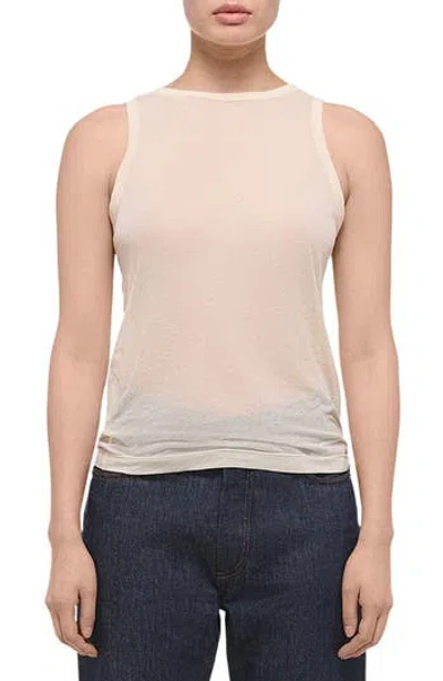 Helmut Lang Reversible Sheer Cotton Tank Top