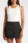 Helmut Lang Double Strap Racerback Tank In White