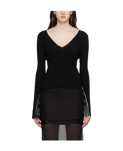 Helmut Lang Rib Sweater In Black