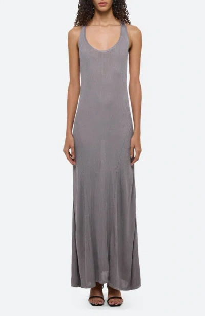 HELMUT LANG HELMUT LANG RIB TWIST BACK MAXI DRESS