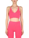 Helmut Lang Stretch Micro Bond Bra In Fuchsia