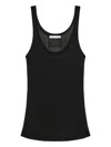 Helmut Lang Ribbed-knit Tank Top In Black