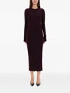 Helmut Lang Dress With Back Slit In Red