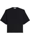 Helmut Lang Ribbed T-shirt In Black
