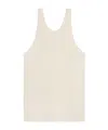 Helmut Lang Ribbed Racerback Tank Top In White
