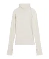 Helmut Lang Ribbed Turtleneck T-shirt In White