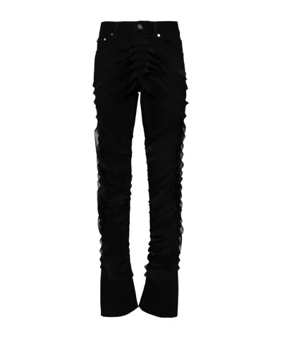 Helmut Lang Ribbon Worker Jeans In Black