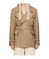 Helmut Lang Rider Long-sleeved Windbreaker In Nude