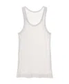 Helmut Lang Tank Top In Beige Cotton In White