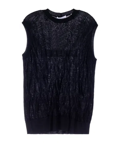 Helmut Lang Round-neck Vest In Black