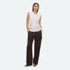 Helmut Lang Ruched Armhole Top In White