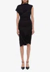 Helmut Lang "wind" Dress In Black