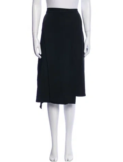 Pre-owned Helmut Lang Ruffle Embellishment Knee-length Skirt In Black