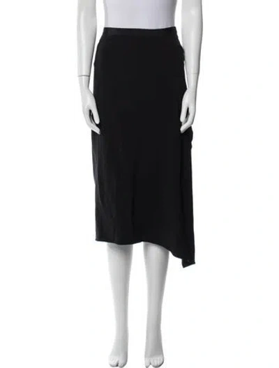 Pre-owned Helmut Lang Ruffle Embellishment Knee-length Skirt In Black