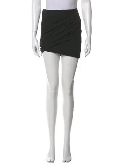 Pre-owned Helmut Lang Ruffle Embellishment Mini Skirt In Black